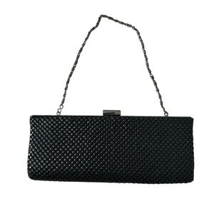 Black Clutch Bag by Jessica McClintock vintage 80s